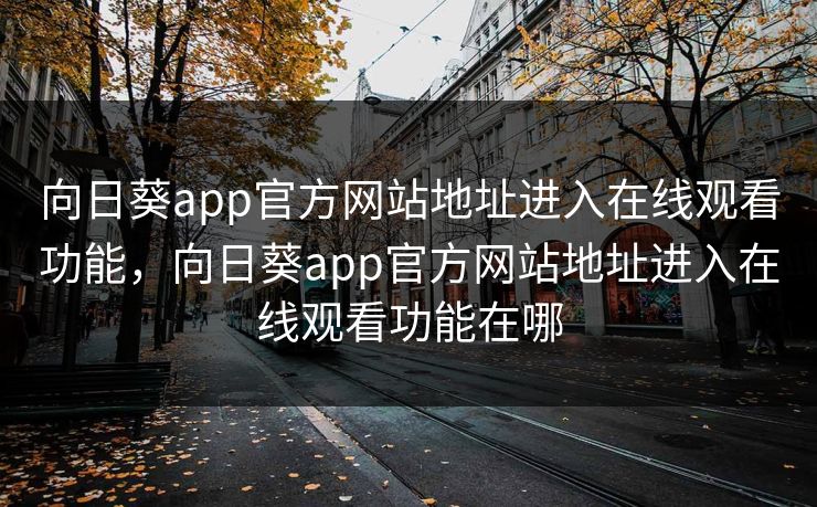 向日葵app官方网站地址进入在线观看功能，向日葵app官方网站地址进入在线观看功能在哪