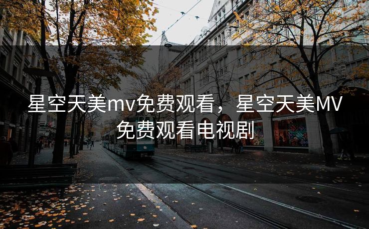 星空天美mv免费观看，星空天美MV免费观看电视剧